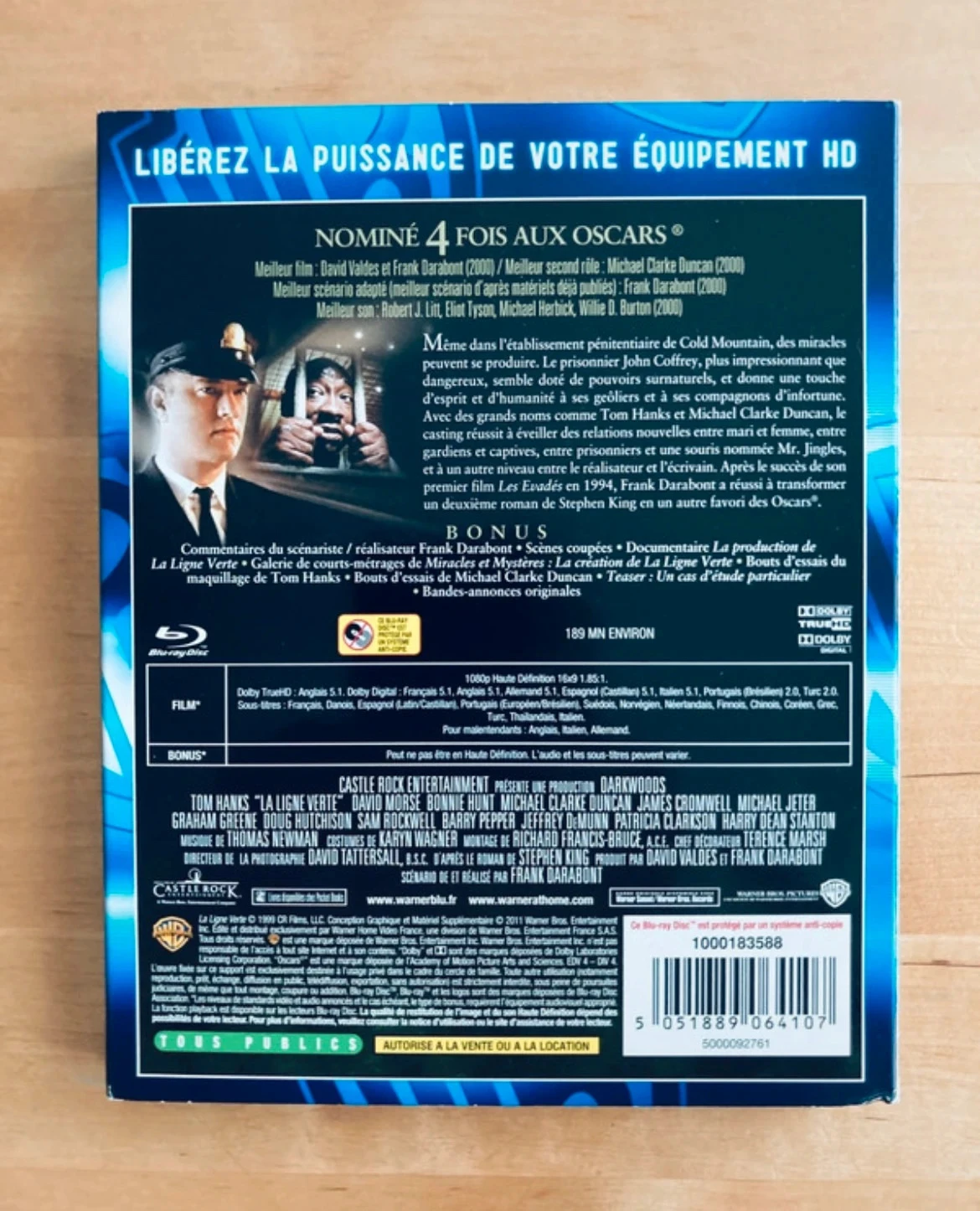 Blu-ray The Green Mile Stephen King Tom Hanks. – photo 2